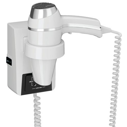 Sèche-cheveux Blanc Avec Support Et Interrupteur Pr Bt Clipper Ii