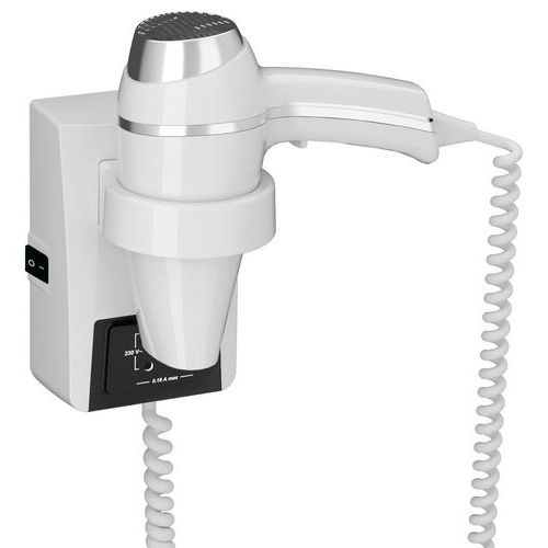 Sèche-cheveux Blanc Avec Support Et Interrupteur Pr Mt Clipper Ii