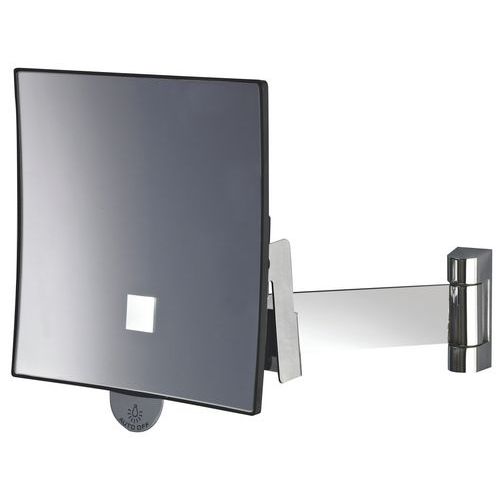 Miroir Grossissant Carré Lumineux Eclips Bras Plat