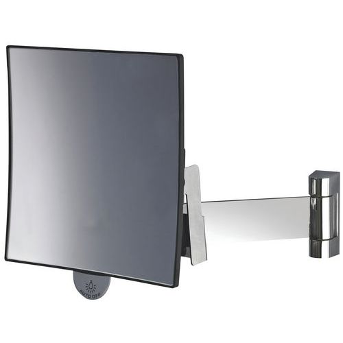 Miroir Grossissant Carré Simple Eclips Bras Plat