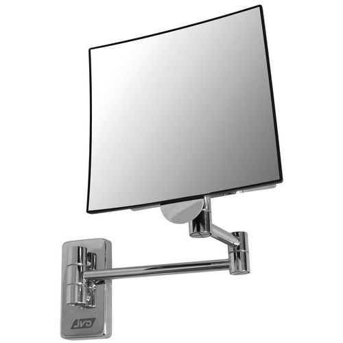 Miroir Grossissant Carré Simple Eclips Bras Tubulaire