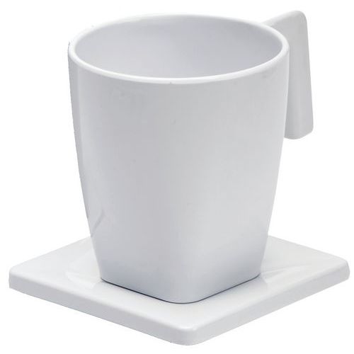 Plateau Avec Tasse 20ml Et Soucoupe Maestro Blanc