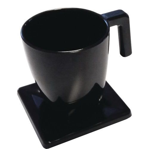 Plateau Avec Tasse 20ml Et Soucoupe Maestro Noir