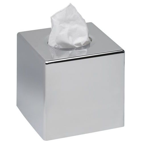 Boîte De Mouchoirs Carrée Chromée Sanibox
