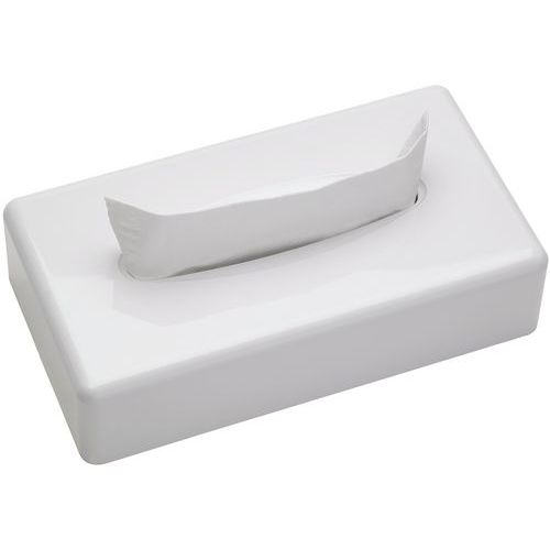 Boîte De Mouchoirs Rectangulaire Blanche Sanibox