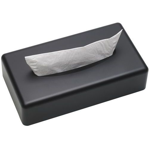 Boîte De Mouchoirs Rectangulaire Noire Mat Sanibox