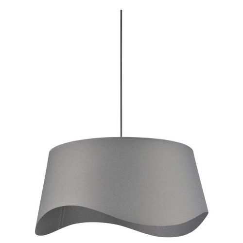 Suspension Forme Tambour Effet Effet Vague En Percale Ardoise
