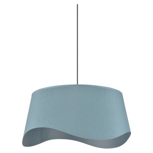 Suspension Forme Tambour Effet Effet Vague En Percale Pétrole