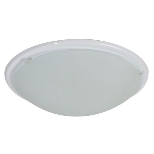 Plafonnier Rond En Verre Dépoli Ã˜ 28 Cm Bianca Blanc