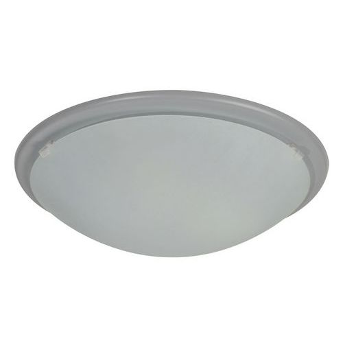Plafonnier Rond En Verre Dépoli Ã˜ 28 Cm Bianca Gris