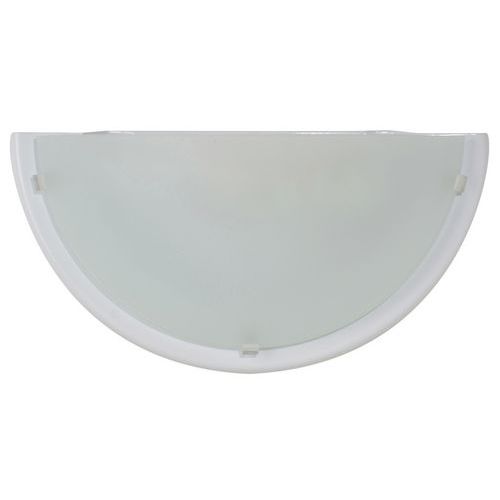 Applique Demi-lune En Verre Verre Dépoli Bianca Blanc