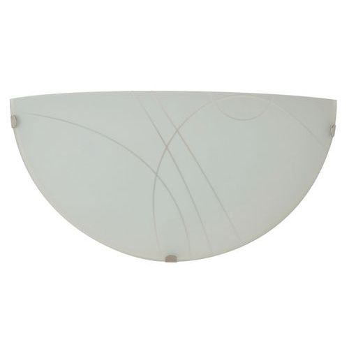 Applique Demi-lune En Verre Dépoli Nella Blanc