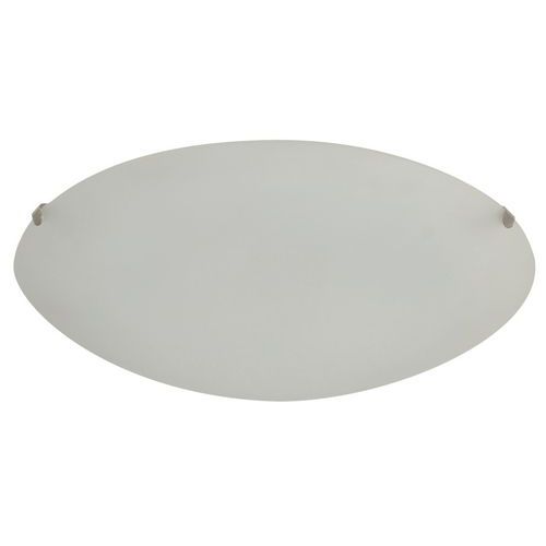 Plafonnier Rond En Verre Dépoli Serena Blanc