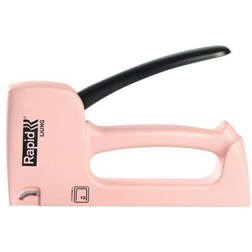 Rapid - Agrafeuse manuelle R13 Rose - 177 mm - Éco-responsable et recyclable