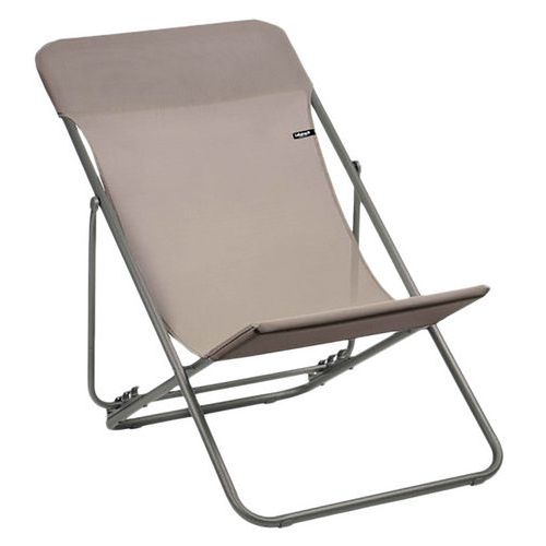 Lot De 2 Transats Helio Acier Largeur 62 Cm Chataigne Lafuma