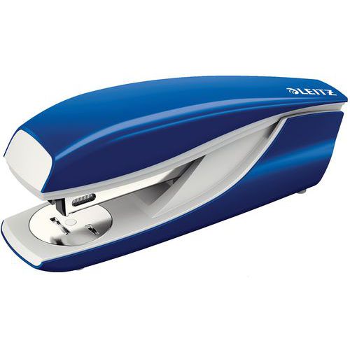 Leitz - Agrafeuse de bureau NEXXT Wow - Bleu foncé - 30 feuilles - Métal robuste - Idéale pour le bureau