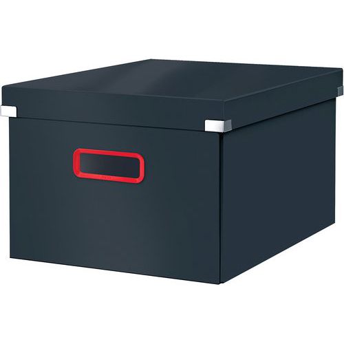 Leitz - Boîte de rangement Click&Store COSY - Gris - Format Moyen - Carton Recyclable - Classement & Archivage