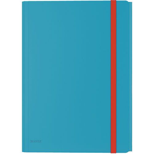 Leitz - Chemise 3 rabats polypropylène Cosy - Bleu foncé - A4+ - 150 feuilles - Classement et archivage