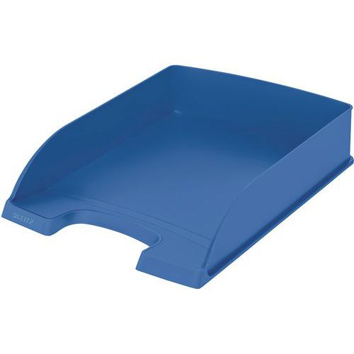 Leitz - Corbeille à courrier Plus Recycle - Bleu - Format A4+ - Polystyrène - Idéal Télétravail