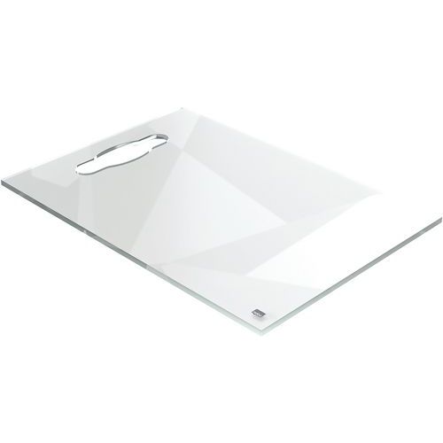 Nobo - Mini Tableau Blanc Acrylique Portable A4 Transparent - 2 Faces - Mobile