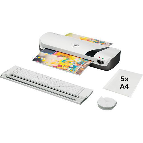GBC - Plastifieuse Inspire+ A4 - Blanc - Rapide et Facile - Idéale pour Documents