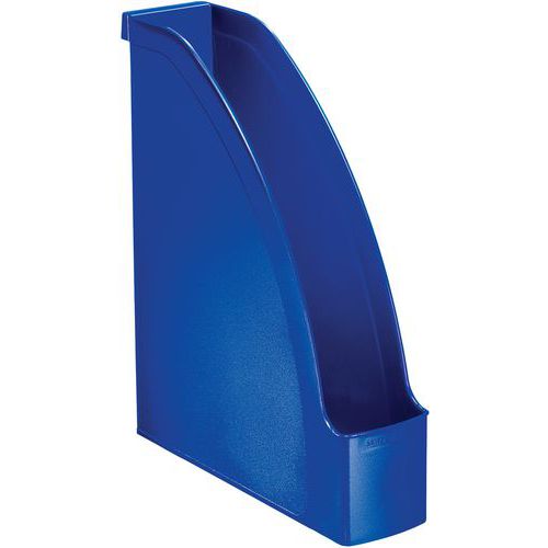 Leitz - Porte-revues A4 Plus - Bleu - Polystyrène - 78mm dos - Opaque - Idéal télétravail