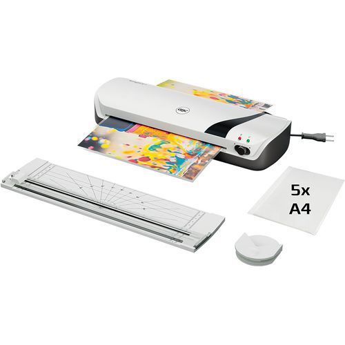 GBC - Set de Plastification A4 4 en 1 Inspire+ Blanc - 210 x 297 mm - Préchauffage 4 min - Recyclable