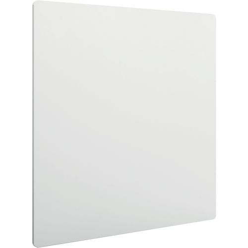 Nobo - Tableau blanc magnétique sans cadre 45x45 cm - 2 faces laquées - Acier - Fixation murale incluse