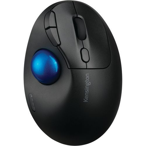 Kensington - Trackball TB450 Noir - Sans Fil Bluetooth - Droitier Ergonomique - 7 Boutons - Éco-responsable