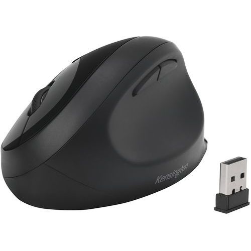 Kensington - Souris ergonomique Pro Fit - Sans fil Droitier Noir M - Confort Télétravail