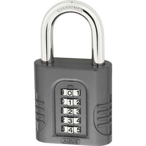 Abus - Cadenas à combinaison 158-65mm Noir - Anse 10mm - 5 molettes - Sécurité Robuste