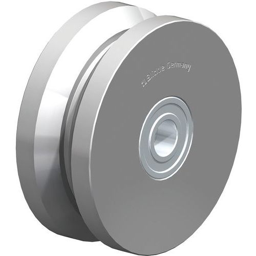 Roue à Double Boudin En Acier Plein Dspk 101k