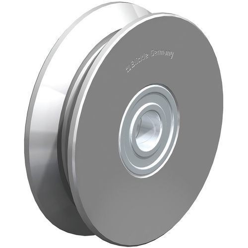 Roue à Double Boudin En Acier Plein Dspk 120k