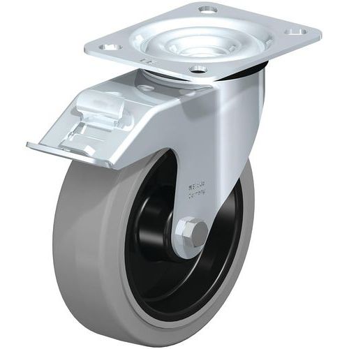 Roue Fortes Charges à Bandage Caoutchouc Le-poev 125r-fi-sg