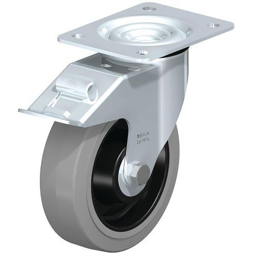 Roue Fortes Charges à Bandage Caoutchouc Le-poev 160k-fi-sg