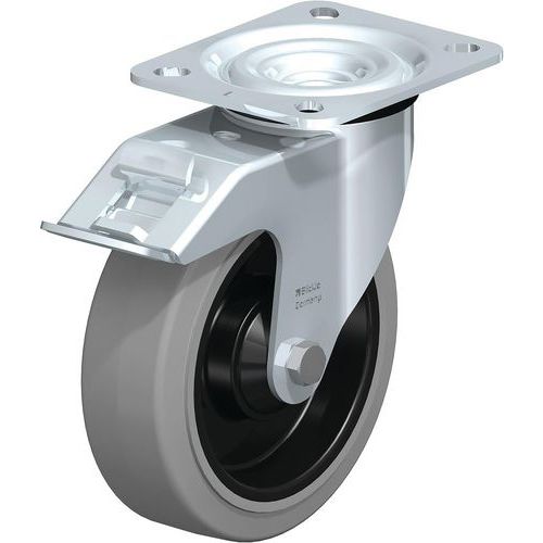 Roue Fortes Charges à Bandage Caoutchouc L-poev 125k-fi-sg