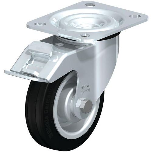 Roue à Bandage Caoutchouc L-rd 100r-fi