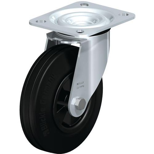 Roue à Bandage Caoutchouc Jante Synthétique L-vpp 125g