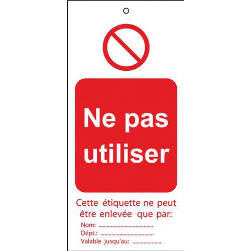 10 Etiquettes De Condamnation - Ne Pas Utiliser