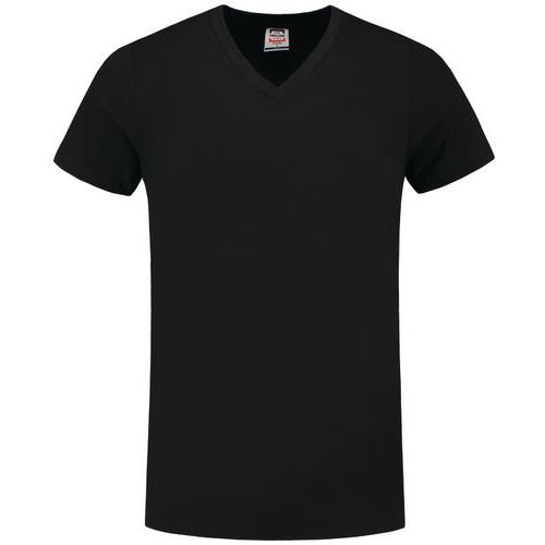 Tee-shirt Col V Fitted 101005 Black Xxl