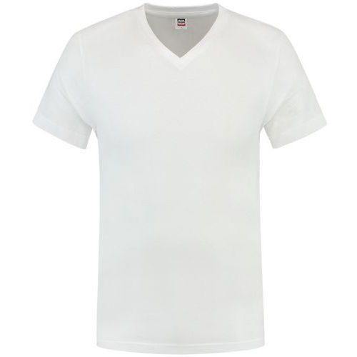 Tee-shirt Col V Fitted 101005 White S