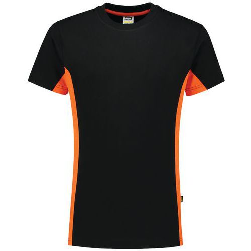 Tee-shirt Bicolor 102004 Black-orange L - Unisexe