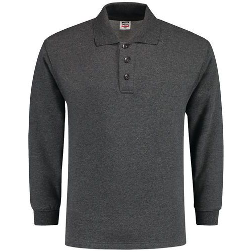 Sweat Col Polo 301004 Antracite Melange Xxl