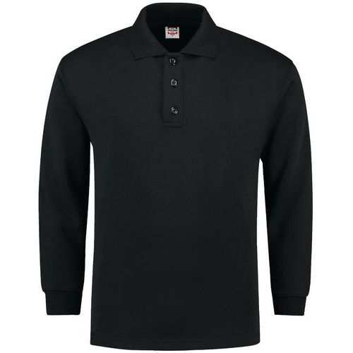 Sweat Col Polo 301004 Black Xxl