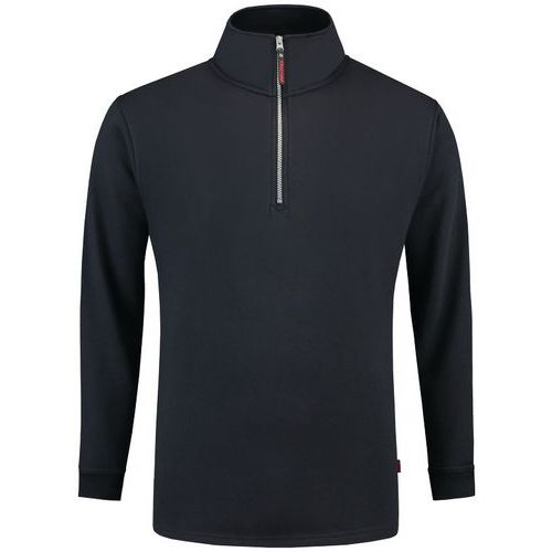 Sweat Col Zippé 301010 Navy S