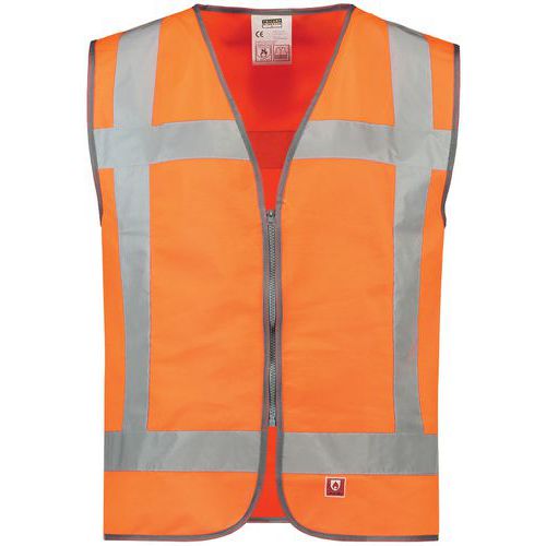 Gilet De Sécurité Norme Nl Rws Ignifugé Fluor Orange M-l