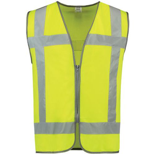 Gilet De Sécurité Norme Nl Rws Zippé Fluor Yellow Xl-xxl
