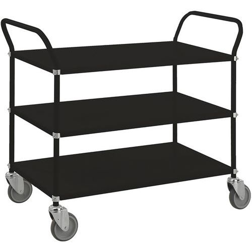 Chariot De Transport 3 Tablettes Avec Freins- Force 250kg