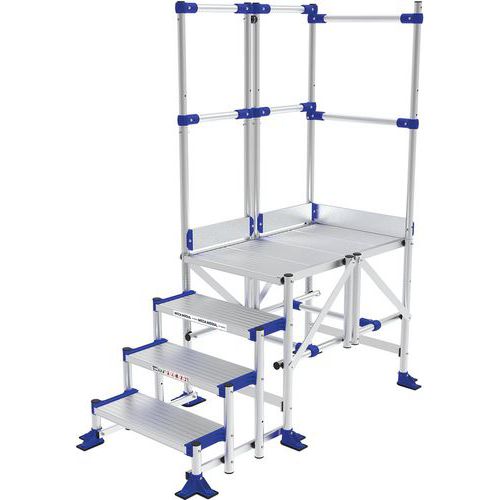 Meca Modul Plate-forme 4 Marches Lg 1m - 2 Gc