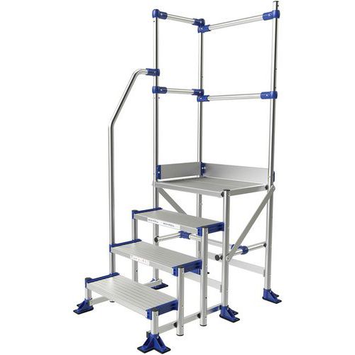 Meca Modul Plate-forme 4 Marches Lg 05m - 2 Gc - 1 Rampe